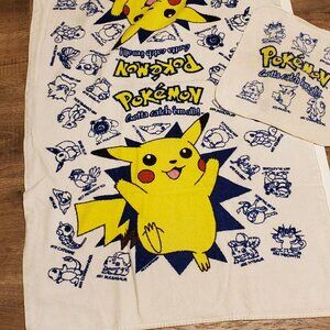 Vintage Pokemon Gotta Catch 'em All Generation 1 90s 1990s Towel and Washcloth